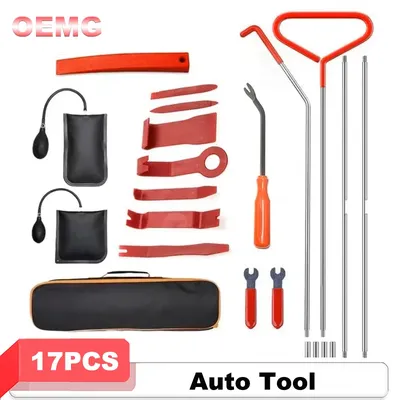 Car Window Door Emergency Open Hook Key Long Reach Grabber Tool Open Unlock Air Wedge Bag Pump