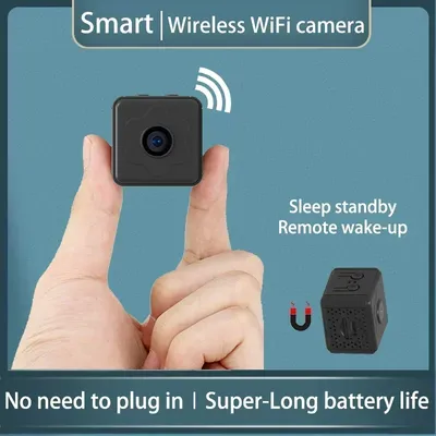 Mini Camera Wireless WiFi Remote Monitor Camera Tiny Home IP Camera No Need To Plug in Super-long