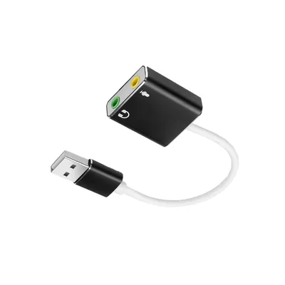 USB External Sound Card Adapter Audio Card USB-C to Jack 3.5mm Earphone Micphone for Laptop Macbook