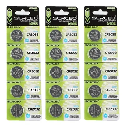5-50PCS CR2032 Lithium Button CR 2032 Battery High-Capacity Compatible with Air Tag Key Calculators