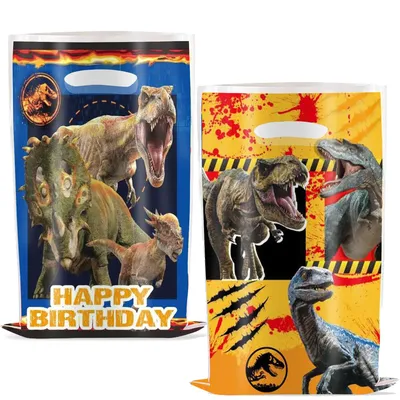 10/30/50Pcs Dinosaurs Birthday Party Supplies Gift Bags Candy Treat Bag for Dinosaurs Birthday Party