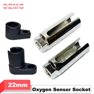 Auto Oxygen Sensor Socket Wrench with Side Wire Cutout 22mm 1/2" Universal Drive Car Oxygen Sensor