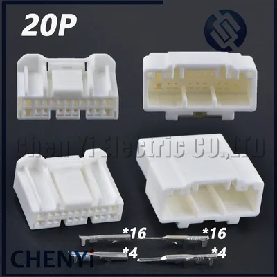 20 Pin car multimedia navigation audio CD host Amplifier plug 90980-12740 90980-12741 for Toyota Nissan Mazda With Terminals