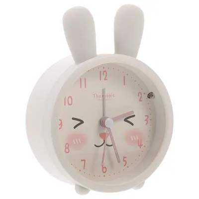 Cute Cartoon Cat Alarm Clock Silicone Night Light Silent Table Clock Kids Bedroom Desktop Decorative Home Accessory Gift Ear