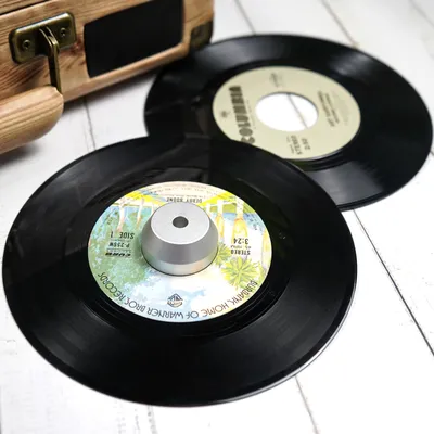 HOT Sturdy 45 RPM Adapter Solid Aluminum Alloy Center Adapter Turntable Phonograph Adapter for 7 inch EP Record Vinyl HOT