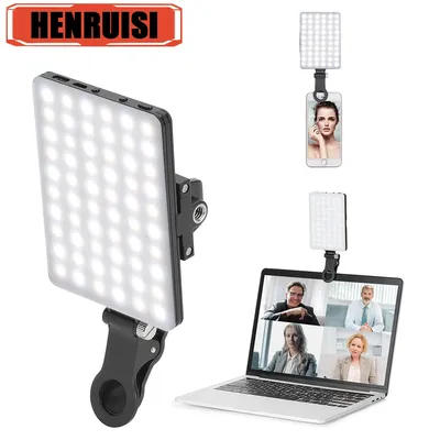 3 Modes Adjustable Brightness LED Selfie Light Portable Phone Live Broadcast Selfie Video Conference