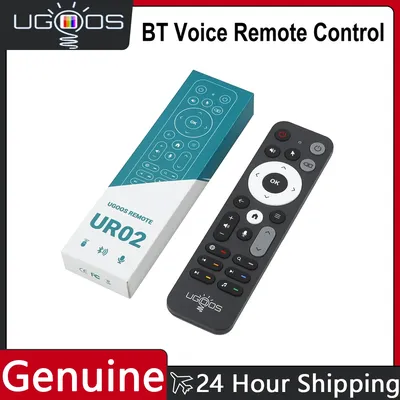 Original UGOOS UR02 BT Voice Remote Control Replacement for Ugoos TOX1 TOX3 TOX4 AM8 PRO AM6B PLUS
