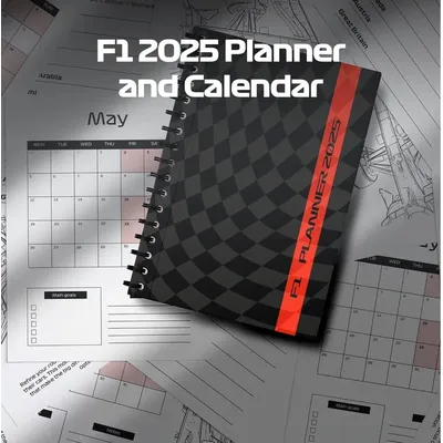 2025 Formula Planner & Calendar F1 Annual Planner Racing Twelve Month Planning Programme Record