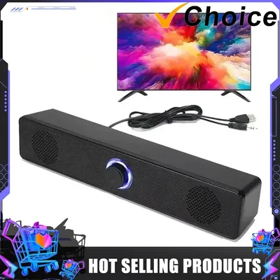 PC Soundbar Wired and Wireless Bluetooth Speaker USB Powered Soundbar for TV Pc Laptop Gaming Home
