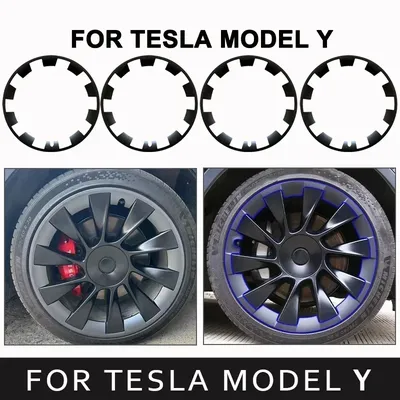 For Tesla Model Y 20 Inches Wheels ABS Rim Guard Rim Car Hubcap Cover Protection Hubcap Patch