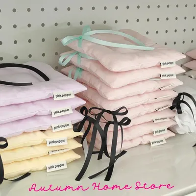 Original Homemade Bow Ribbon Coaster Dining Table Kitchen Household Insulation Mat Korean Imported