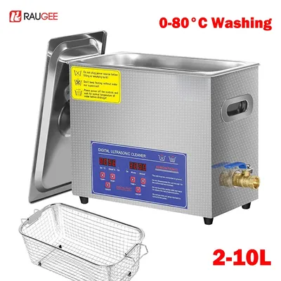 Ultrasonic Cleaner Ultrasound Cleaning Machine With Heated Washing 6L 10L Professional Home
