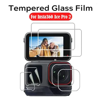 Tempered Glass Screen Protector for For Insta360 Ace Pro 2 , Lens Protection Protective Film For