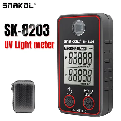 SNAKOL Digital UV Illuminometer Professional UV Tester Ultraviolet Meter uvb Measurement Portable
