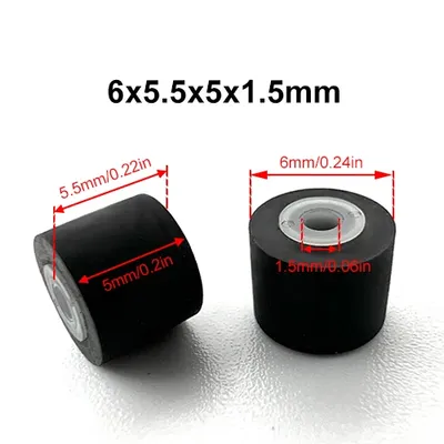 6x5.5x5x1.5mm Walkman Tape Drives Pinch Roller Audio Repeater Deck Pressure Recorder Cassette Deck