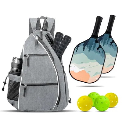 Men Women Travel Adjustable Pickleball Rackets Backpack Sports Racquetball Pickleball Paddle Bag