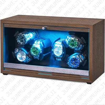 6 Slots Watch Winder for Automatic Watches Storage Box Automatic Winder Use USB Cable Mabuchi Mute