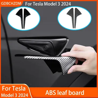 For Tesla New Model 3 Highland 2024 Side Camera Cover Lens Protector Black White Red Shiny Matte