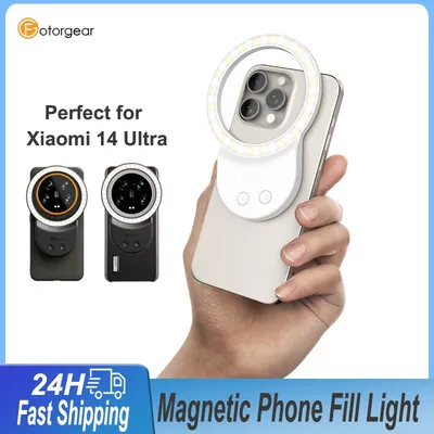 Fotorgear Magnetic Fill Light For iPhone 12 13 14 15 pro max xiaomi 13 14 Ultra Pocket Selfie Light