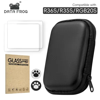 DATA FROG R36S Original Tempered Glass for 3.5Inch Player Games for RGB20S R35S Screen Protector Cover Film