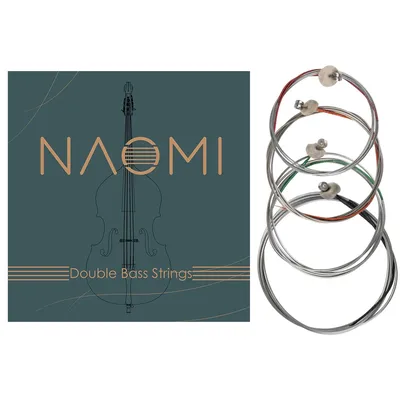 NAOMI 4pcs/set Upright Bass Strings Double Bass Strings 4/4 3/4 1/2 1/4 1/8 Size G D A E Contrabass