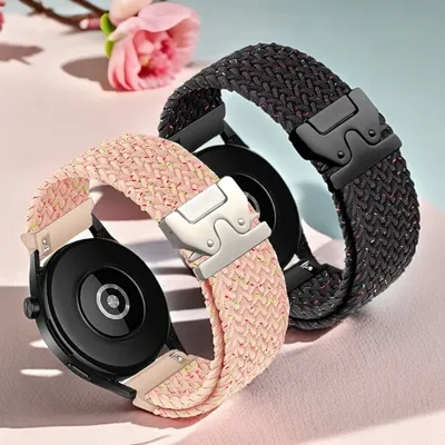 18/20/22mm Parachute Style Buckle Braided Loop for Garmin vivoactive 4/3/3s/Forerunner 255S/Samsung