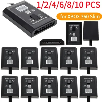1-10Pcs HDD Internal Case for XBOX 360 Slim 20GB 60GB 120GB 250GB HDD Hard Disk Drive Box Game