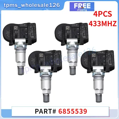 4PCS Tire Pressure Monitor Sensor 6855539 For BMW F20 F21 F22 F23 F30 F31 F32 F33 F34 M2 X1 X2 TPMS