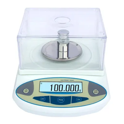 500g x 0.001g Electronic Balance Scale with Windshield High Precision Lab Solid Analytical Digital