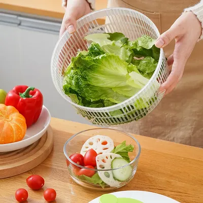 Vegetables Salad Spinner Lettuce Leaf Vegetable Dehydrator Greens Washer Dryer Drainer Crisper