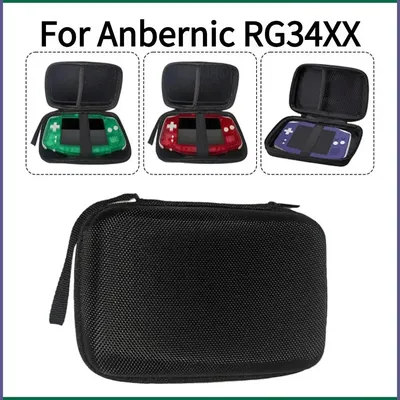 For Anbernic RG34XX Game Console Storage Bag Portable Protective Case Scratch-resistant Anti-fall Protector Game Accessories