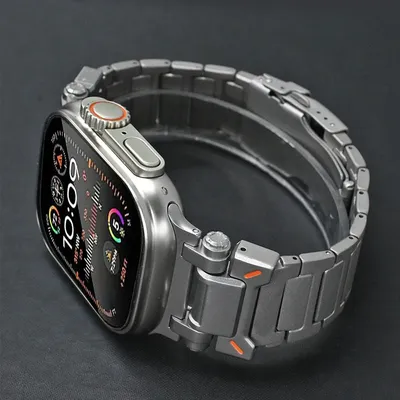 Business Titanium Strap For Apple Watch Ultra 2 49mm 45mm Luxury Band for iWatch Series 9 8 7 6 5 4