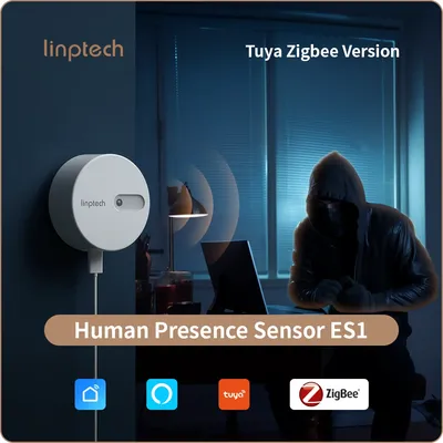 Linptech Tuya ZigBee ES1ZZ HumanPresence Sensor communication Millimeter Wave Radar Induction ZigBee StaticRecognition