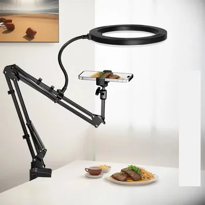 Live Stand Mobile Phone Professional Overhead Lighting Fixed Shooting Camera With Instructi