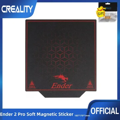 Official Creality Ender 2 Pro Soft Magnetic Sticker Plate 185*170*1mm Magnetic Build Surface 3D