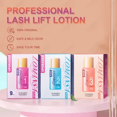1Pcs Professional Lomansa Eyelashes Lifting Curling Perming Kit Step 1 2 3 Lashes Lift Glue Long