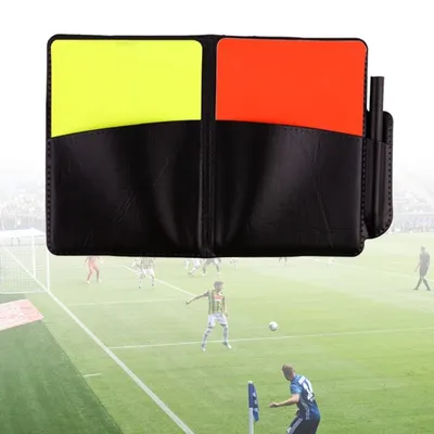 Sports Referee Set Soccer Warning and Ejection Cards Set Referee Cards, Sports Football Referee