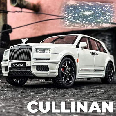 1:20 Rolls Royce Cullinan Black Badge SUV Alloy Die Cast Toy Car Model Sound and Light Children's