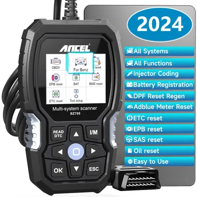 ANCEL BZ700 OBD2 Automotive Scanner for Mercedes Benz Sprinter Smart All System ABS SRS SAS Oil