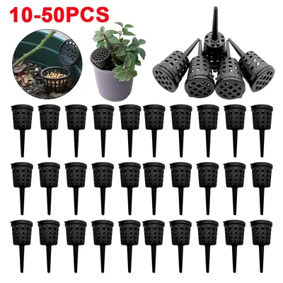 10-50pcs Plant Fertilizer Basket with Lid Fertilizer Box Case Bonsai Fertilizer Container Easily