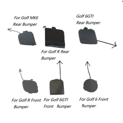 For VW Golf MK6 Golf R Golf 6GTI Front and rear Bumper Low Hook Rear Bumper Towing Tow Hook Eye