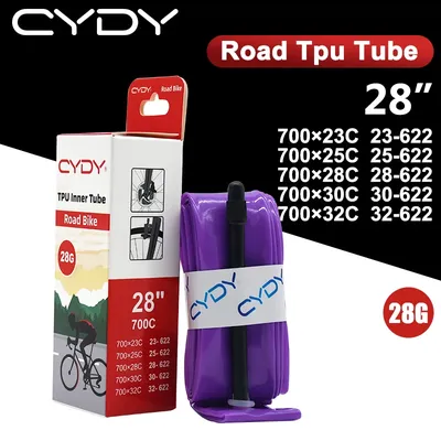 28G CYDY Road Bicycle TPU Inner Tube 700x23C 25C 28C 30C 32C Camera Tyre Valve 45mm/65mm/85mm Bike Tire Cycling pneu parts