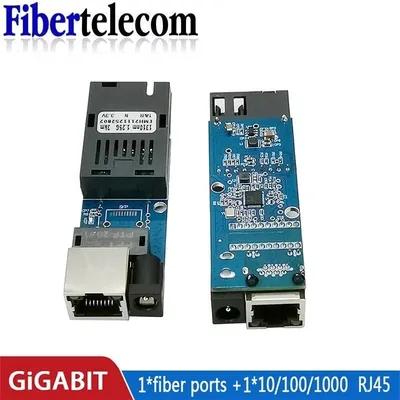 Mini media converter 1port fiber 1 rj45 Fiber switch 1F1E gigabit optical fiber ethernet switch for