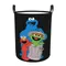 Custom Elmo Cookie Monster Sesame Street Laundry Basket Foldable Clothes Toy Hamper Storage Bin for