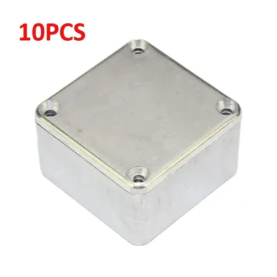 10PCS 1590LB Guitar Effect Pedal Enclosure Diecast Metal Aluminum Stomp Box 1.99" X 1.99" X 1.22"