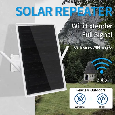 E3 Outdoor 4G Solar Wireless WiFi Repeater IP66 waterproof Solar Power Router Signal Extender