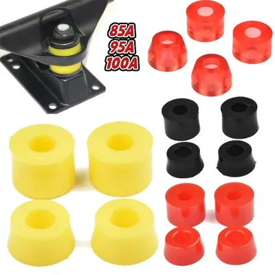 4Pcs 85A 95A 100A Skateboard Truck Bushings Longboard Replacement Pivot Cups Shockproof Skateboard