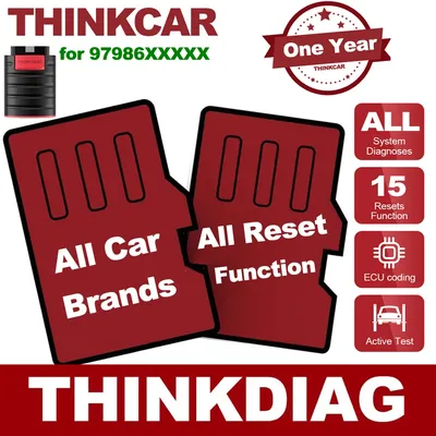 Update THINKCAR Thinkdiag/THINKDIAG 2 All softwares Renewal 1 Year Free Full System Diagnose 15