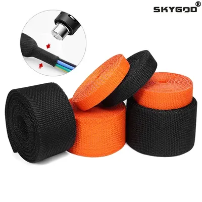 1~50m New Shrinkable PET Braided Cable Sleeve Heat Shrink Tube Insulation Flam Retardant Wrap