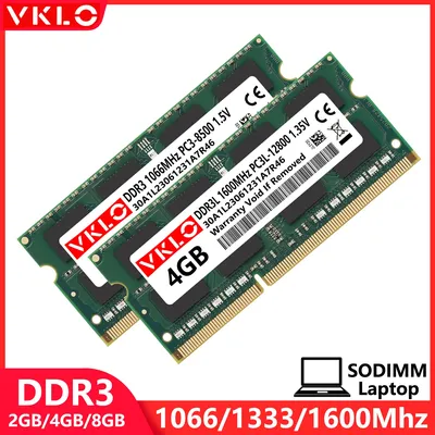 DDR3 DDR3L 2GB 4GB 8GB Laptop Memory Ram 1066 1333 1600Mhz PC3 1.5V PC3L 1.35V 8500 10600 12800